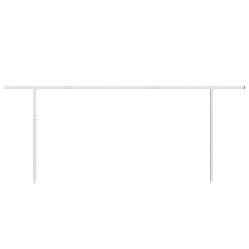 vidaXL Stützen für Markisen Weiß 600x245 cm Eisen