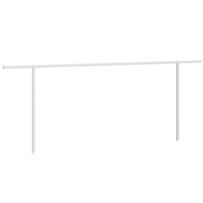 vidaXL Stützen für Markisen Weiß 600x245 cm Eisen