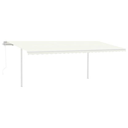 vidaXL Stützen für Markisen Weiß 600x245 cm Eisen