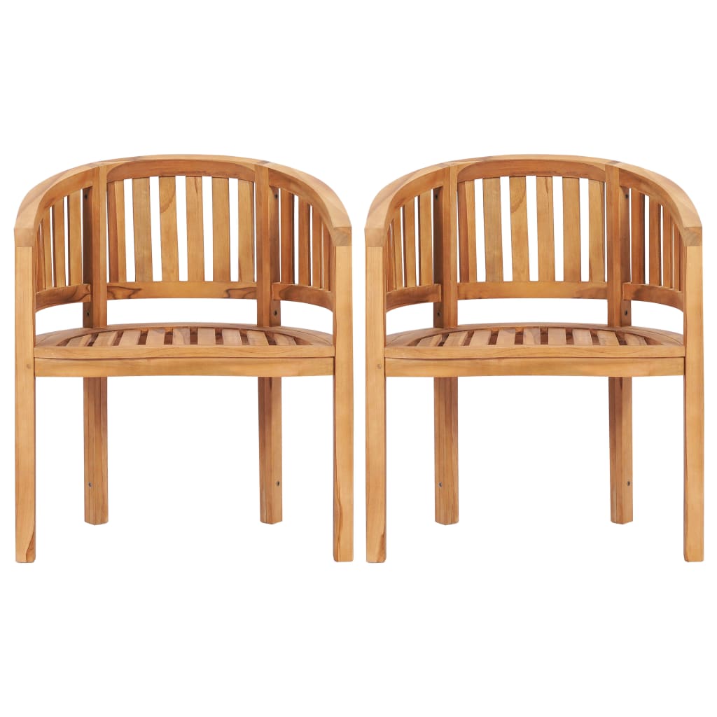 vidaXL Salon de jardin 4 pcs Bois de teck massif