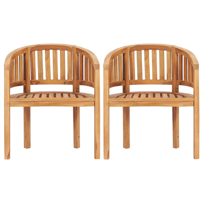 vidaXL Salon de jardin 4 pcs Bois de teck massif