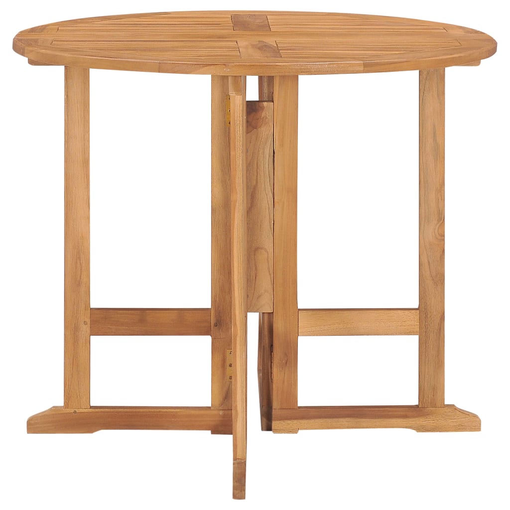 vidaXL Ensemble de salle à manger de jardin pliable 5 pcs Bois de teck massif