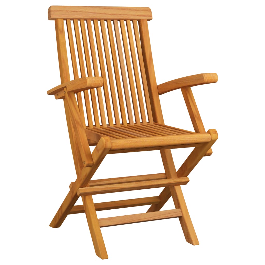 vidaXL Ensemble de salle à manger de jardin pliable 5 pcs Bois de teck massif