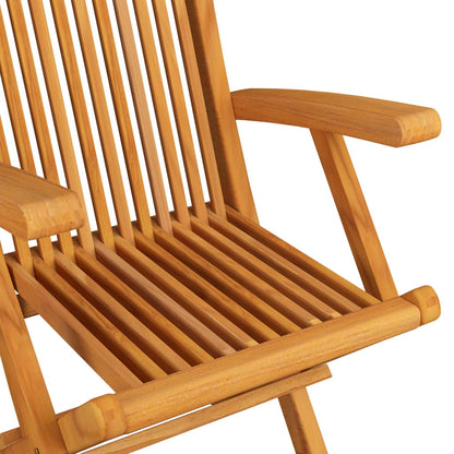 vidaXL Ensemble de salle à manger de jardin pliable 5 pcs Bois de teck massif