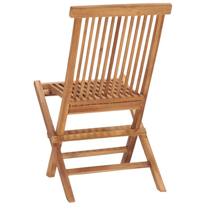 vidaXL Ensemble de salle à manger de jardin pliable 5 pcs Bois de teck massif