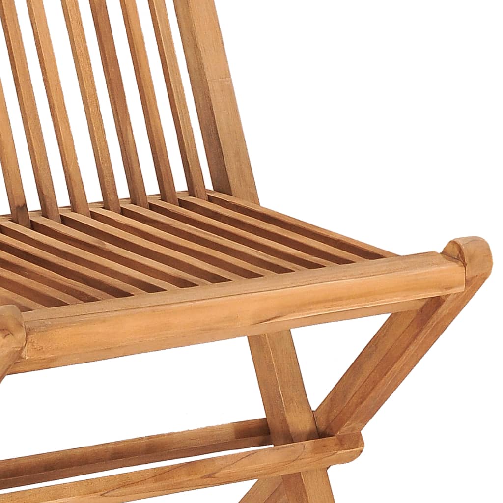 vidaXL Ensemble de salle à manger de jardin pliable 5 pcs Bois de teck massif