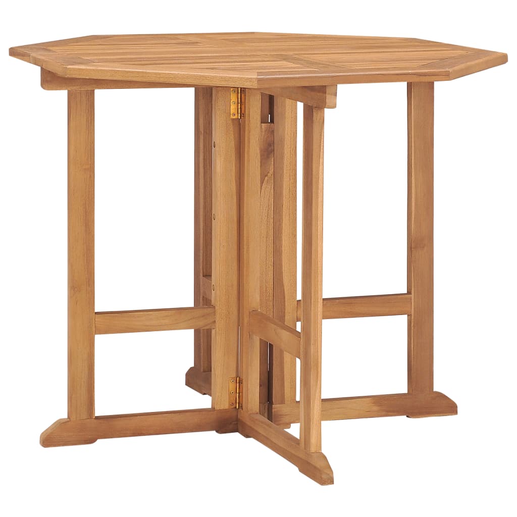 vidaXL Ensemble de salle à manger de jardin pliable 5 pièces en bois de teck massif