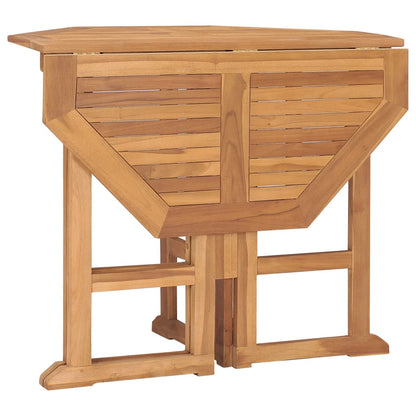 vidaXL Ensemble de salle à manger de jardin pliable 5 pièces en bois de teck massif