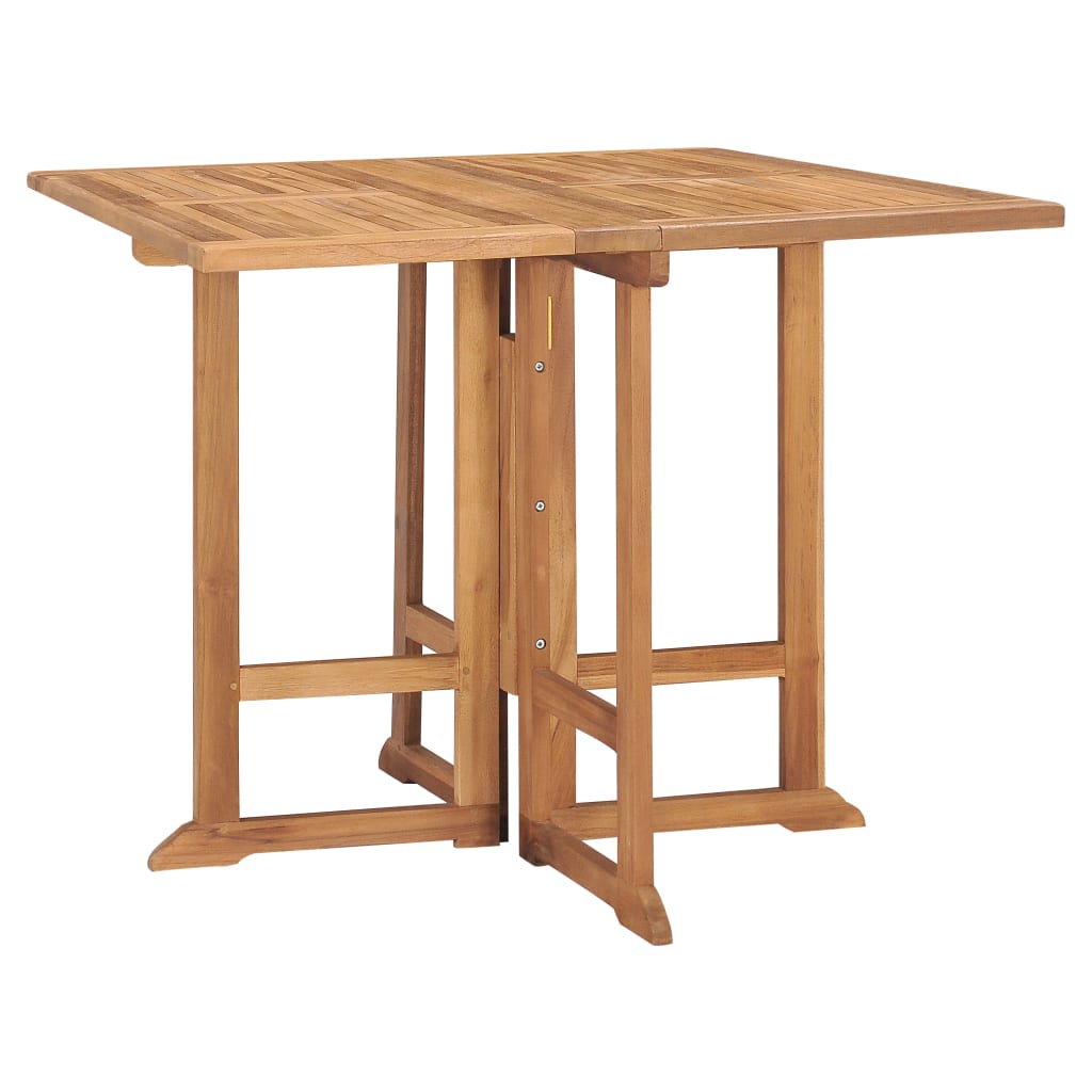 vidaXL Ensemble de salle à manger de jardin pliable 5 pièces en bois de teck massif