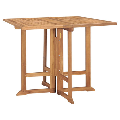 vidaXL Ensemble de salle à manger de jardin pliable 5 pièces en bois de teck massif