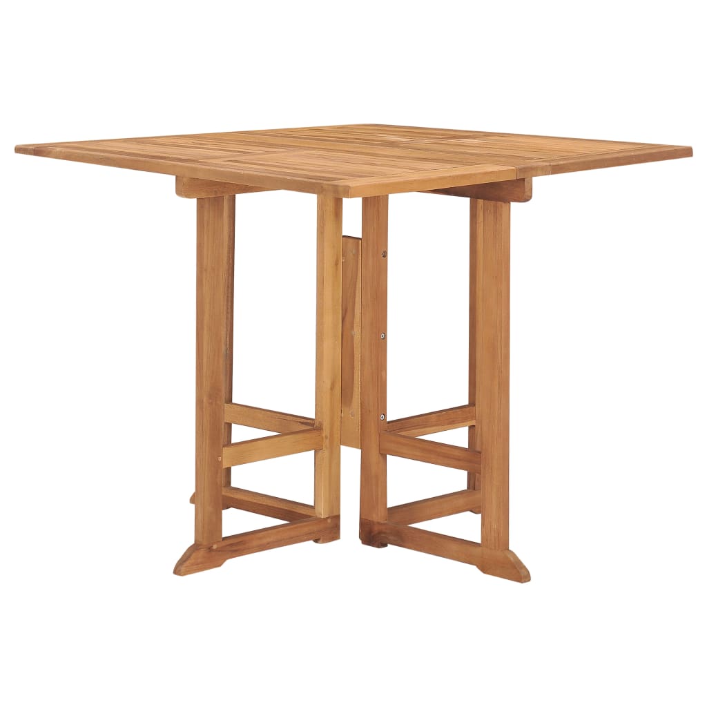 vidaXL Ensemble de salle à manger de jardin pliable 5 pièces en bois de teck massif