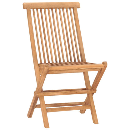 vidaXL Ensemble de salle à manger de jardin pliable 5 pièces en bois de teck massif