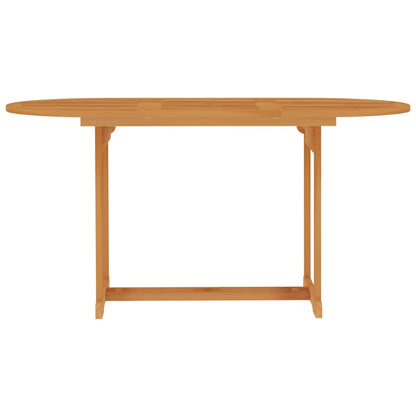vidaXL 5-tlg. Garten-Essgruppe Massivholz Teak