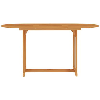 vidaXL 5-tlg. Garten-Essgruppe Massivholz Teak
