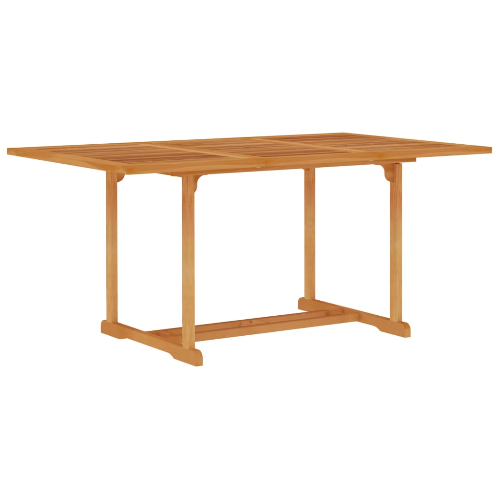 vidaXL 5-tlg. Garten-Essgruppe mit Grauen Kissen Massivholz Teak