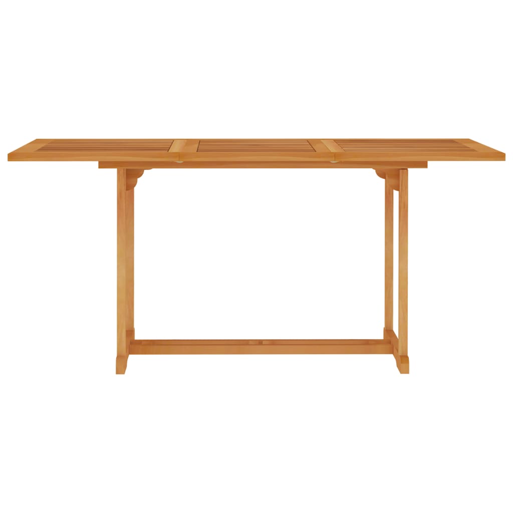 vidaXL 5-tlg. Garten-Essgruppe mit Grauen Kissen Massivholz Teak