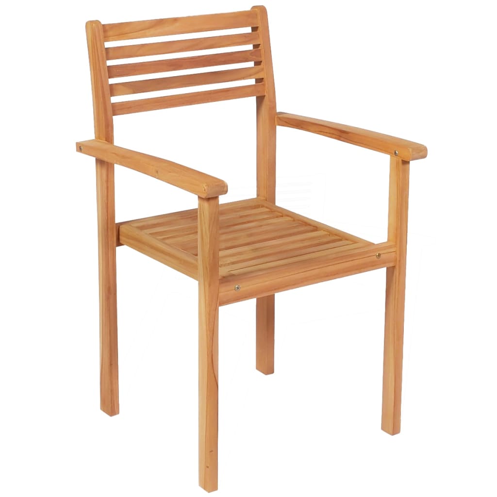 vidaXL 5-tlg. Garten-Essgruppe Massivholz Teak