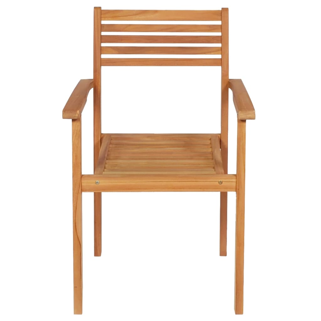 vidaXL 5-tlg. Garten-Essgruppe Massivholz Teak