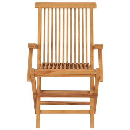 vidaXL Ensemble de salle à manger de jardin 5 pcs en teck massif