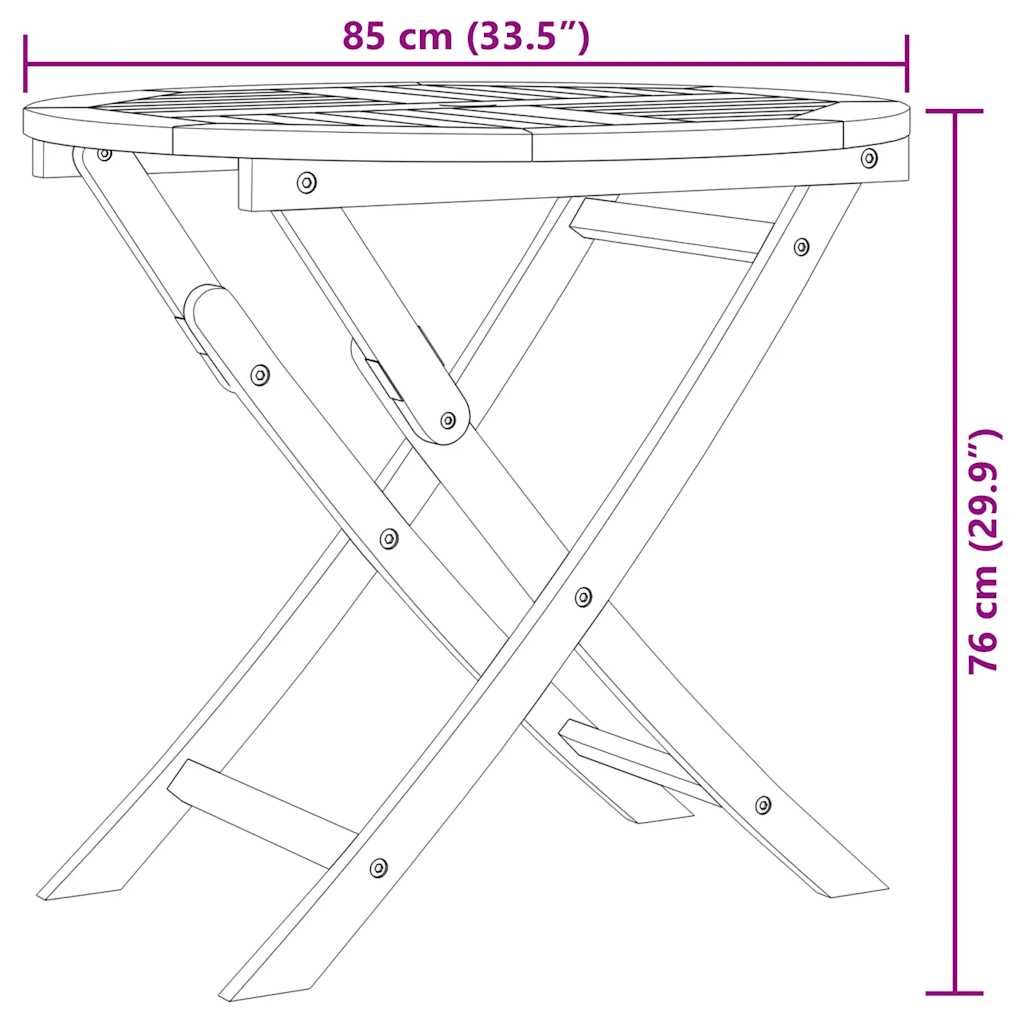 vidaXL Ensemble de salle à manger de jardin 5 pcs en teck massif