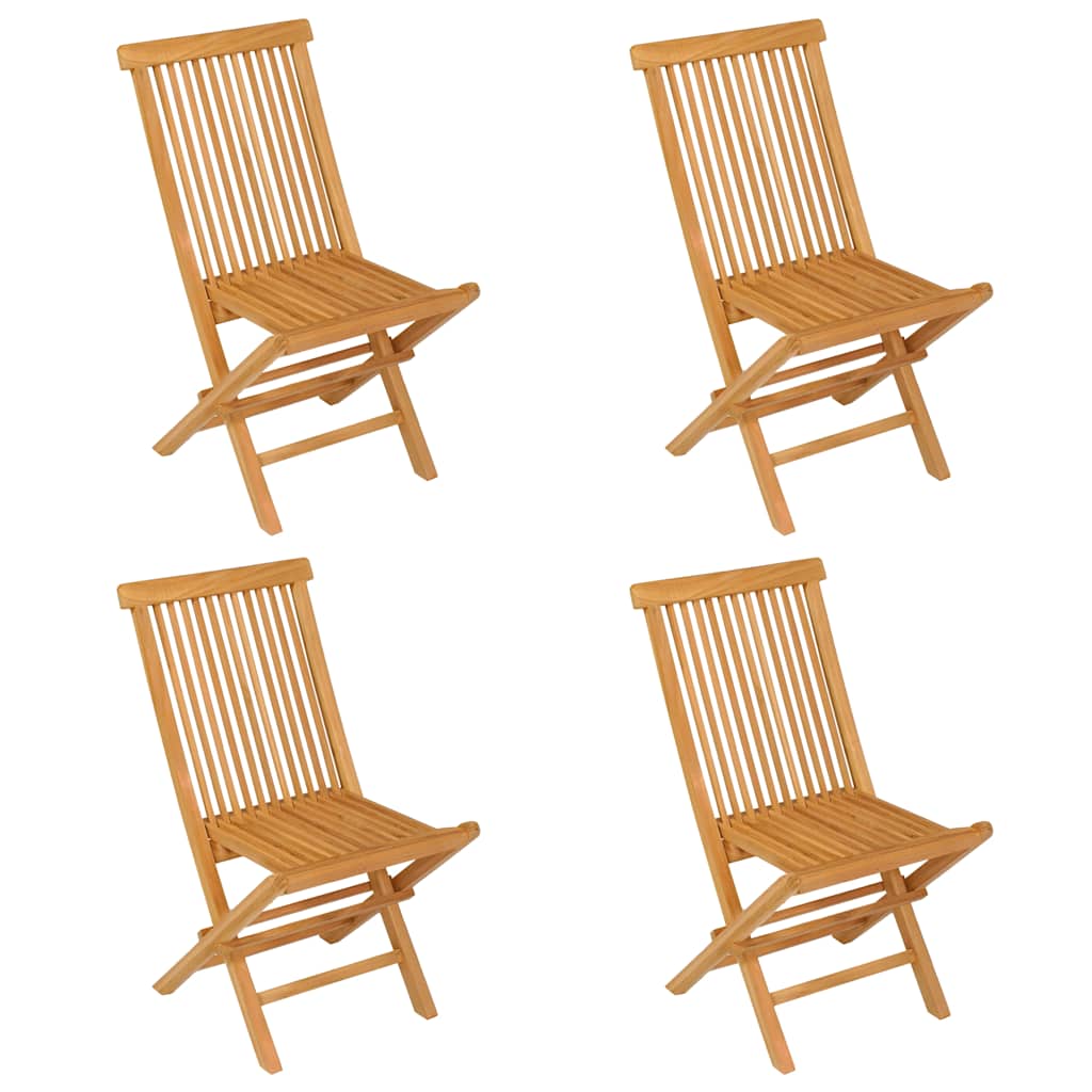 vidaXL Ensemble de salle à manger de jardin 5 pcs en teck massif