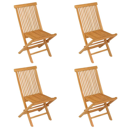 vidaXL Ensemble de salle à manger de jardin 5 pcs en teck massif