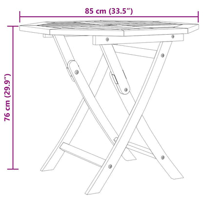 vidaXL Ensemble de salle à manger de jardin 5 pcs en teck massif