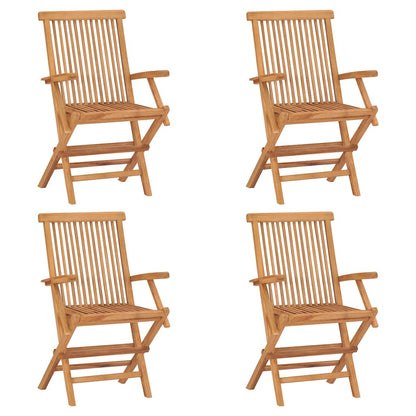 vidaXL Ensemble de salle à manger de jardin 5 pcs en teck massif