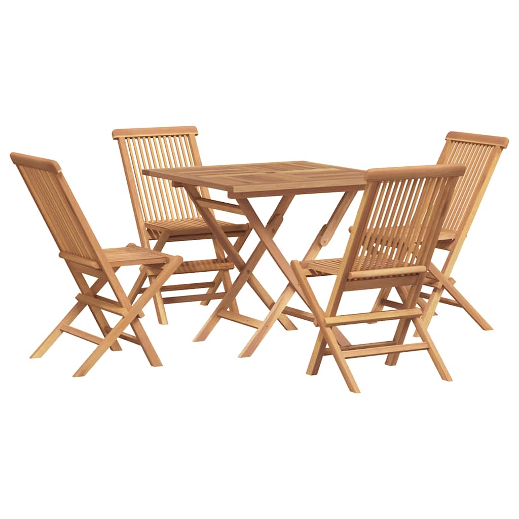 vidaXL Ensemble de salle à manger de jardin 5 pcs en teck massif