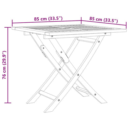 vidaXL Ensemble de salle à manger de jardin 5 pcs en teck massif
