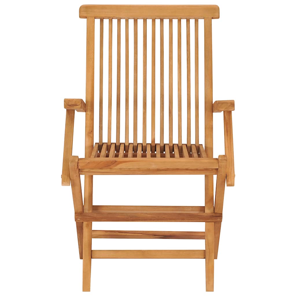 vidaXL Ensemble de salle à manger de jardin 5 pcs en teck massif