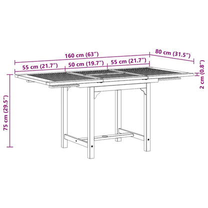 vidaXL Ensemble de salle à manger de jardin 5 pcs en teck massif