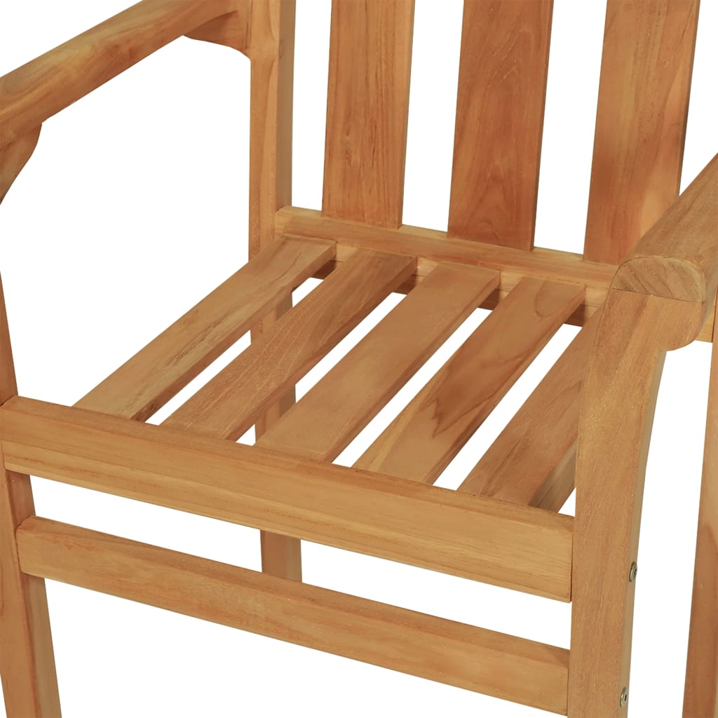 vidaXL Ensemble de salle à manger de jardin 5 pcs en teck massif
