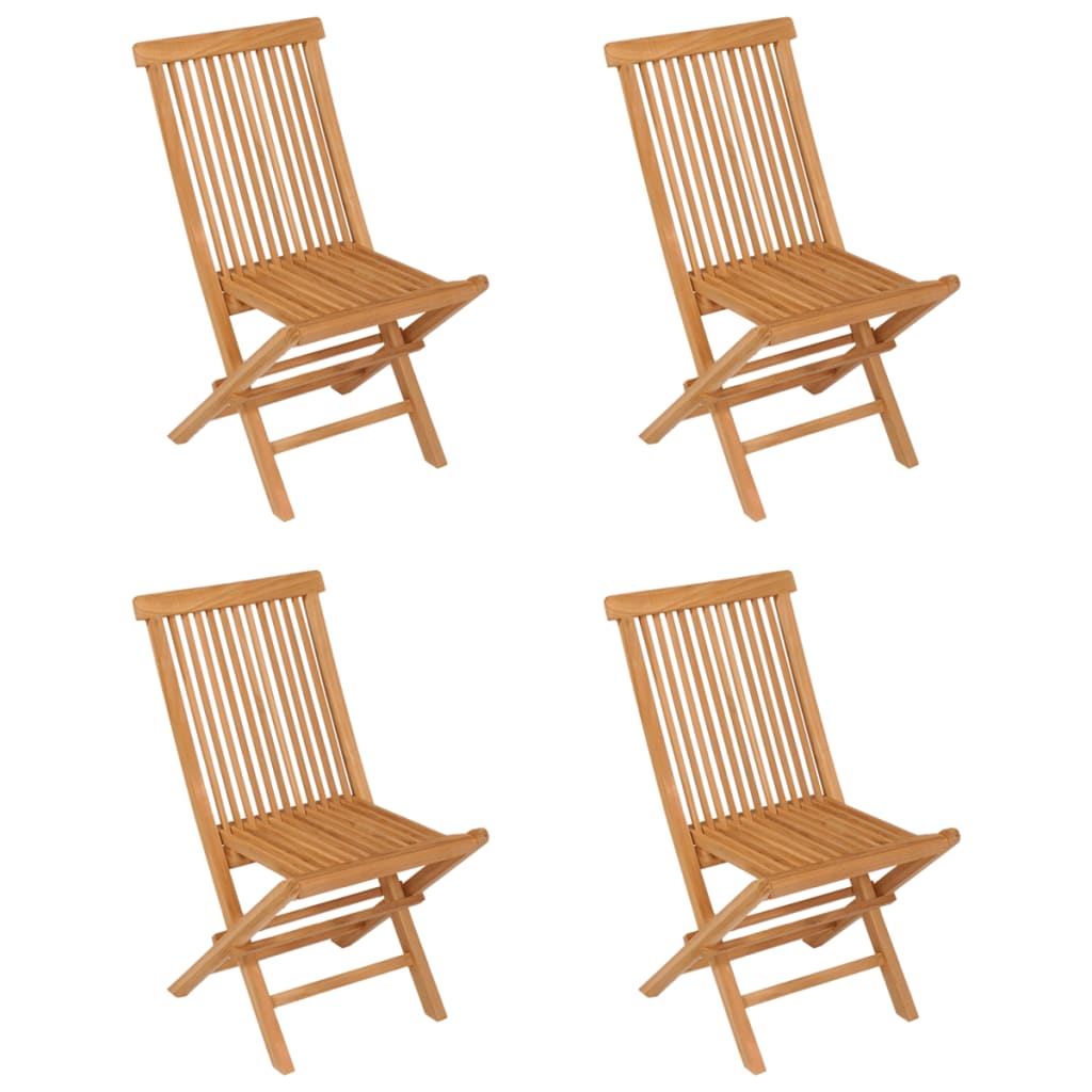 vidaXL Ensemble de salle à manger de jardin 5 pcs en teck massif