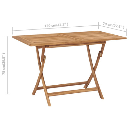vidaXL Ensemble de salle à manger de jardin 5 pcs en teck massif