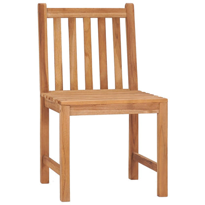 vidaXL 5-teiliges Garten-Ess-Set 80 x 80 cm Massivholz Teak