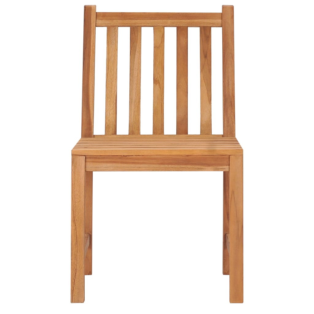vidaXL 5-teiliges Garten-Ess-Set 80 x 80 cm Massivholz Teak