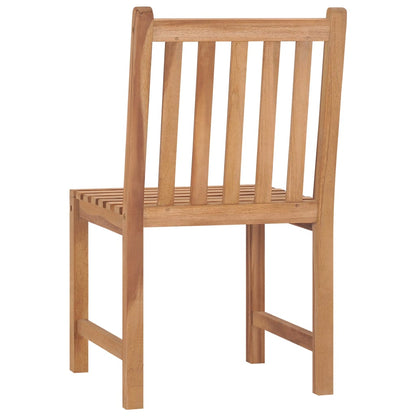 vidaXL 5-teiliges Garten-Ess-Set 80 x 80 cm Massivholz Teak