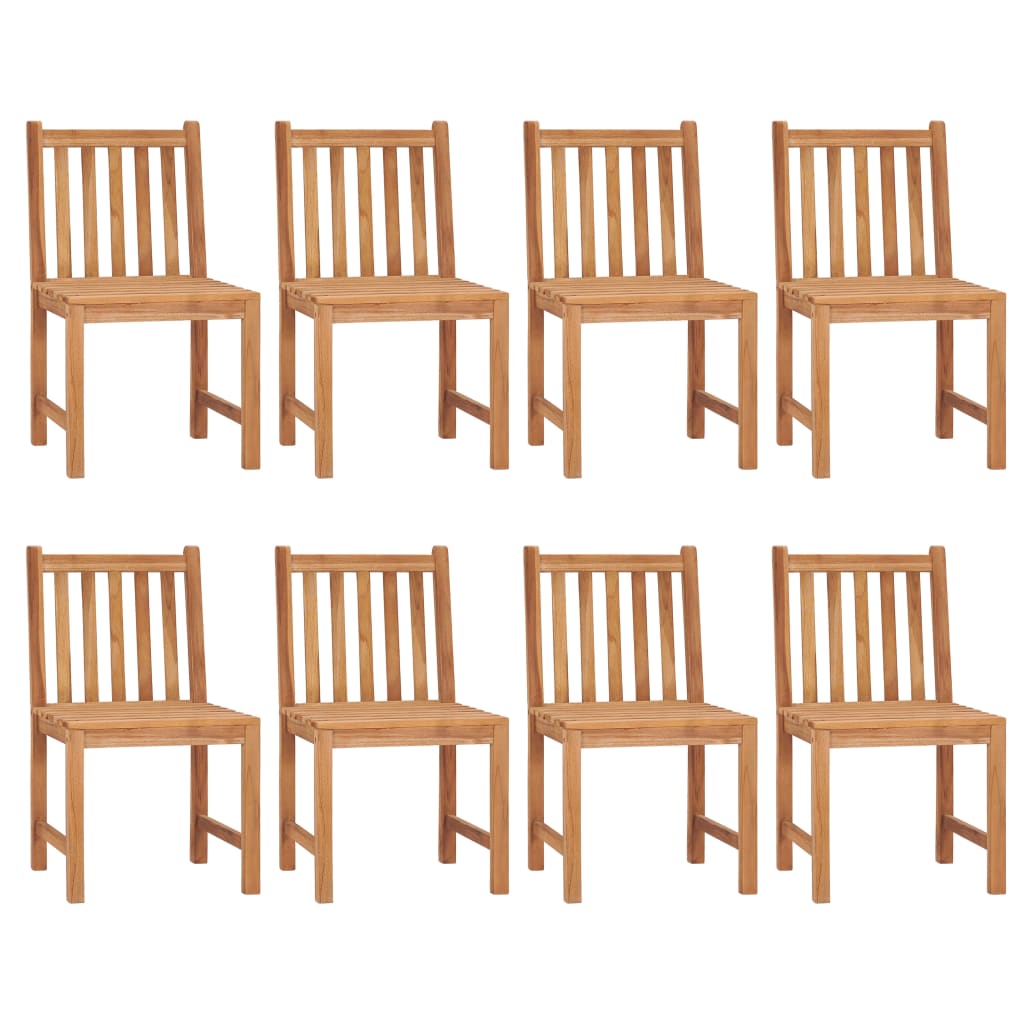 vidaXL 9-teiliges Garten-Ess-Set 120 x 120 cm Massivholz Teak