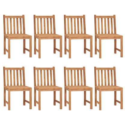 vidaXL 9-teiliges Garten-Ess-Set 120 x 120 cm Massivholz Teak