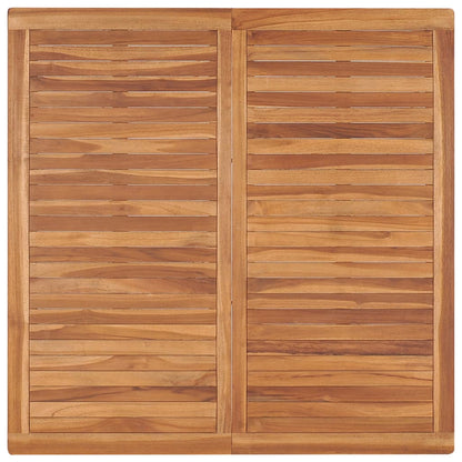 vidaXL 9-teiliges Garten-Ess-Set 120 x 120 cm Massivholz Teak