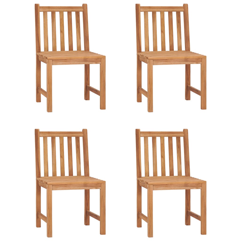vidaXL 5-teiliges Garten-Ess-Set 120 x 70 cm Massivholz Teak