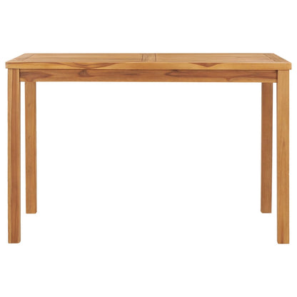 vidaXL 5-teiliges Garten-Ess-Set 120 x 70 cm Massivholz Teak