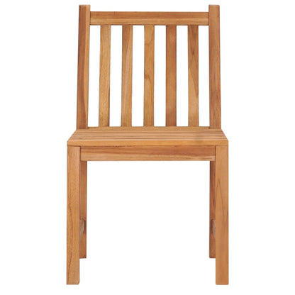 vidaXL 5-teiliges Garten-Ess-Set 140 x 80 cm Massivholz Teak