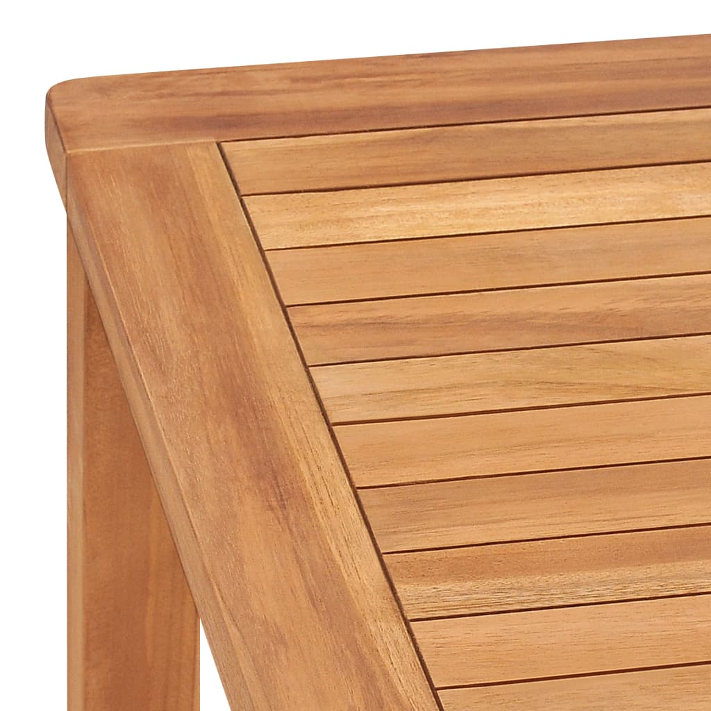 vidaXL 5-teiliges Garten-Ess-Set 140 x 80 cm Massivholz Teak
