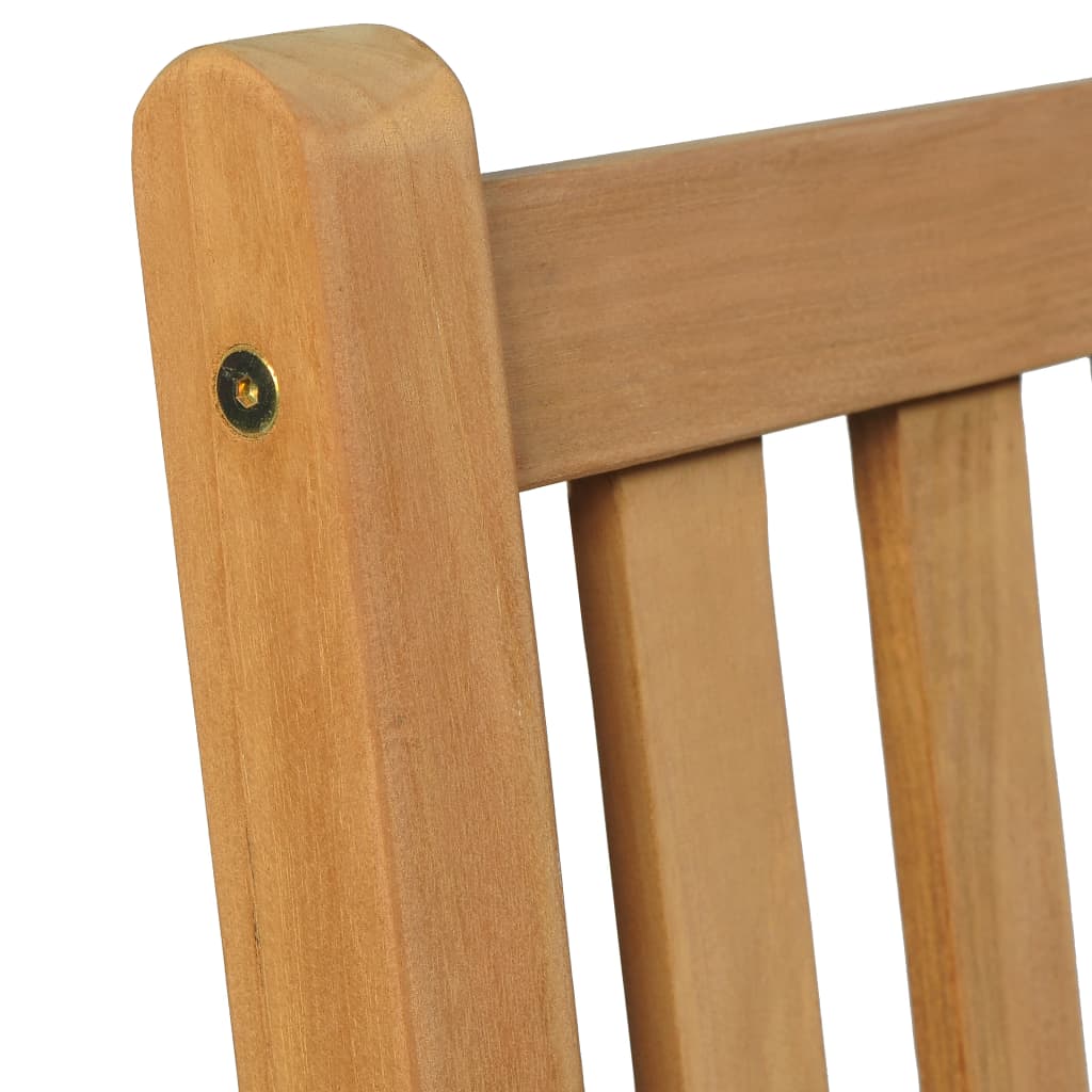 vidaXL 5-teiliges Garten-Ess-Set 140 x 80 cm Massivholz Teak