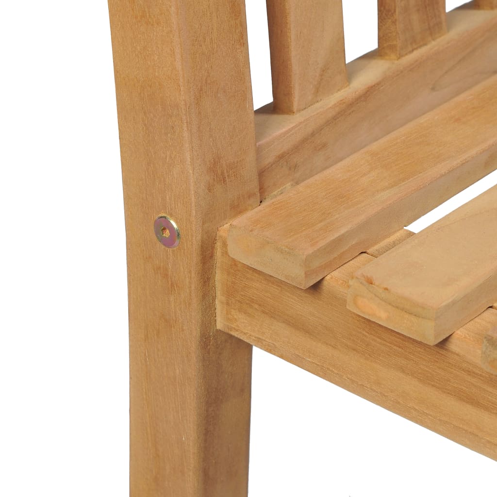 vidaXL 5-teiliges Garten-Ess-Set 140 x 80 cm Massivholz Teak