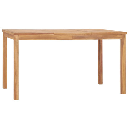 vidaXL 5-teiliges Garten-Ess-Set 140 x 80 cm Massivholz Teak