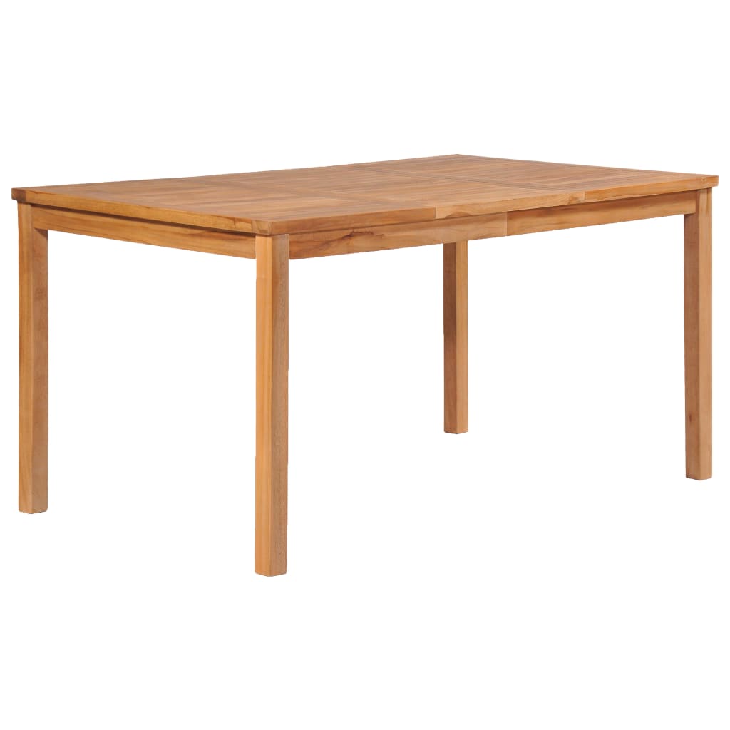 vidaXL 5-teiliges Garten-Ess-Set 150 x 90 cm Massivholz Teak