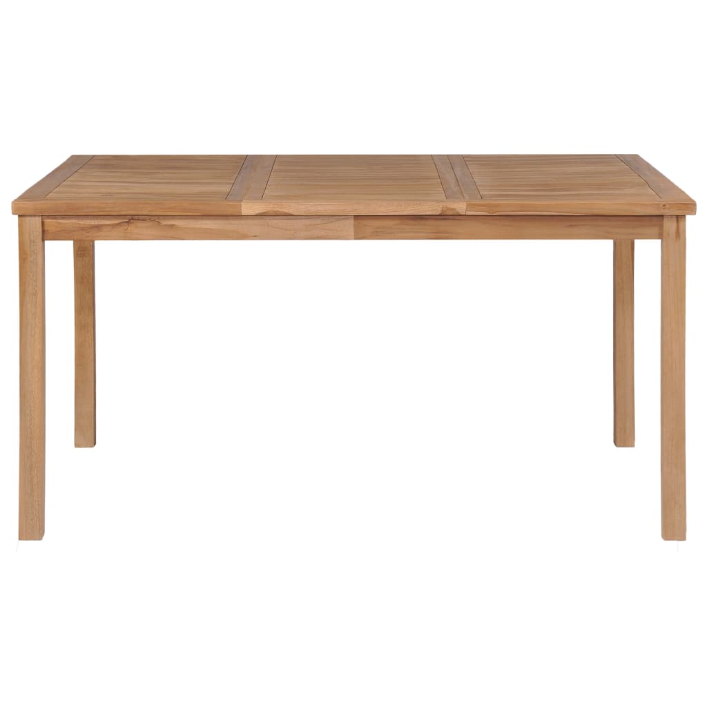 vidaXL 5-teiliges Garten-Ess-Set 150 x 90 cm Massivholz Teak